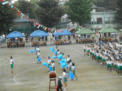 青群の応援合戦